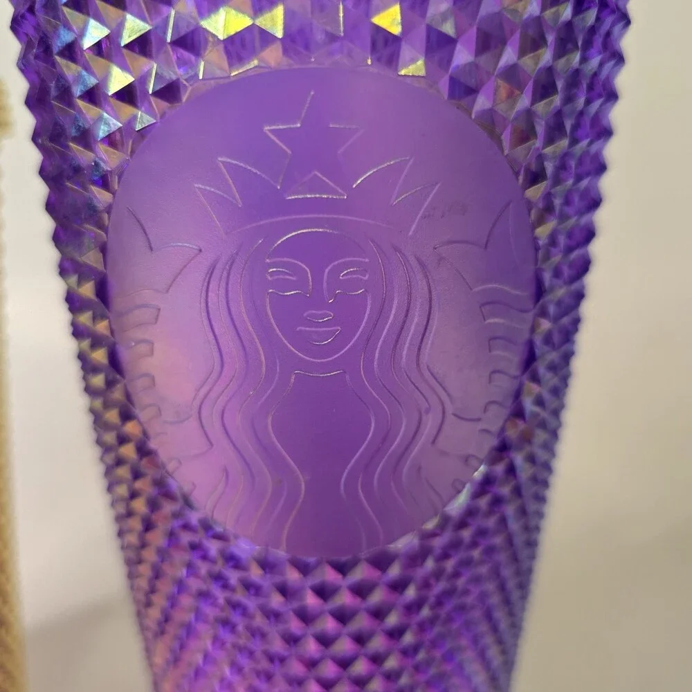 Starbucks Purple Studded Tumbler 24 oz & Gold 16 oz